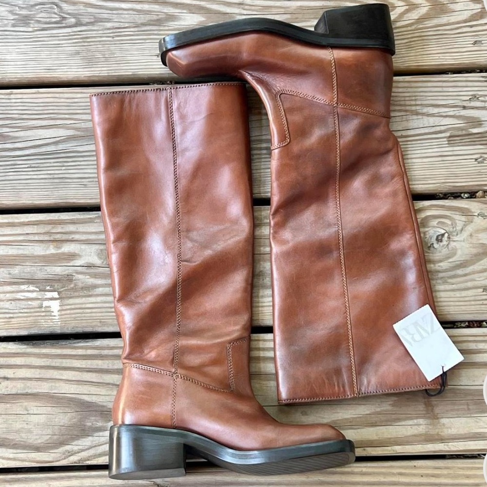 Zara Brown Women’s Size 6 Knee Boots